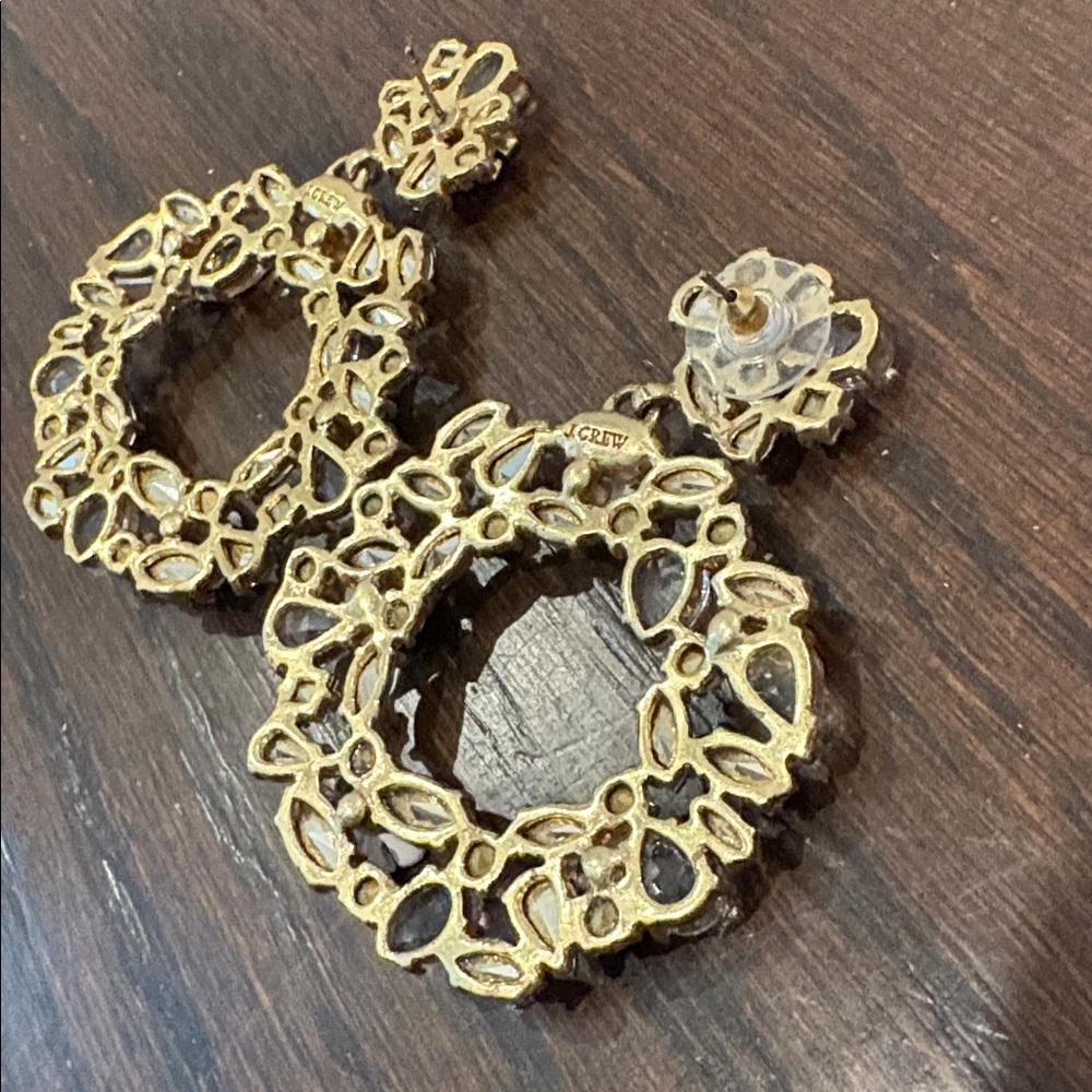 J. Crew Gold and Silver Crystal Earrings - Picture 4 of 8